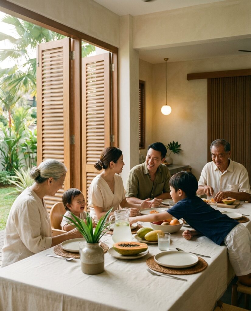 lifestyle family dinner